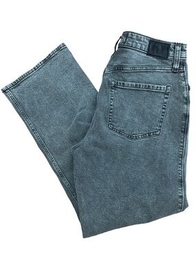 Hollister Ultra High Rise Dad Jean Women’s Size 10R Regular Med/Dark Wash Black